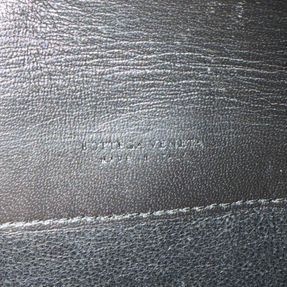 Rare Bottega Veneta Intrecciato Black Leather Nappa Long Wallet w/ Stingray - Picture 10 of 10